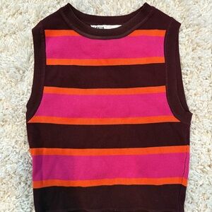 Zara Multicolor Striped Knit Top
